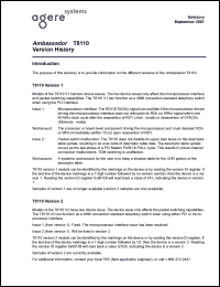 T8110-BAL-DB datasheet: PCI_based H.100/H110 switch and packet payload engine. T8110-BAL-DB