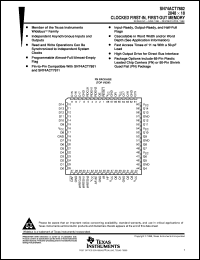 SN74ACT7882-15FN datasheet:  2048 X 18 SYNCHRONOUS FIFO MEMORY SN74ACT7882-15FN