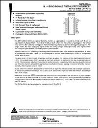 SN74LS224AN datasheet:  16 X 4 SYNCHRONOUS FIFO MEMORY SN74LS224AN