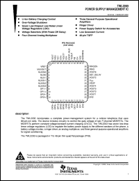 TWL2203PFBR datasheet:  POWER SUPPLY MANAGEMENT IC TWL2203PFBR