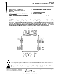 TRF3520PFB datasheet:  GSM RF MODULATOR TRF3520PFB