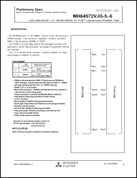 MH64S72VJG-5 datasheet: 4831838208-bit synchronous DRAM module MH64S72VJG-5