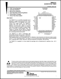 TMS3471C datasheet:  2/3-INCH NTSC TIMER TMS3471C