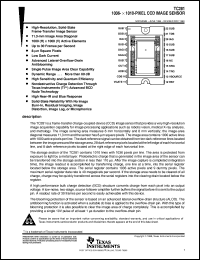 TC281-30 datasheet:  1036- X 500-PIXEL CCD IMAGE SENSOR TC281-30