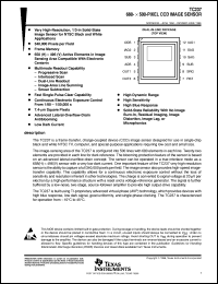 TC237 datasheet:  680- X 500-PIXEL CCD IMAGE SENSOR DATA SHEET TC237