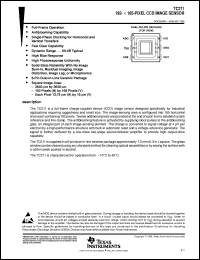 TC211 datasheet:  192- X 165-PIXEL CCD IMAGE SENSOR TC211