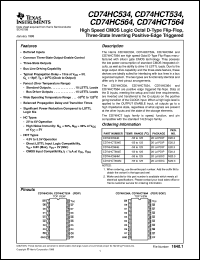 CD54HCT564F3A datasheet:  HIGH SPEED CMOS LOGIC OCTAL D-TYPE POSITIVE-EDGE TRIGGERED INVERTING FLIP-FLOPS WITH 3-STATE OUTPUTS CD54HCT564F3A