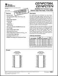 CD74FCT564M datasheet:  BICMOS FCT INTERFACE LOGIC OCTAL INVERTING D-TYPE FLIP-FLOPS WITH 3-STATE OUTPUTS CD74FCT564M