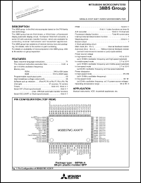 M38B50E8-XXXFS datasheet: RAM size: 192 bytes; single-chip 8-bit CMOS microcomputer M38B50E8-XXXFS