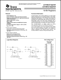 CY74FCT162374CTPAC datasheet:  16-BIT EDGE-TRIGGERED D-TYPE FLIP-FLOPS WITH 3-STATE OUTPUT CY74FCT162374CTPAC