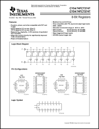 CY74FCT574CTSOC datasheet:  OCTAL EDGE-TRIGGERED D-TYPE FLIP-FLOPS WITH 3-STATE OUTPUTS CY74FCT574CTSOC