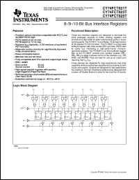 CY74FCT821ATQCT datasheet:  10-BIT BUS INTERFACE FLIP-FLOPS WITH 3-STATE OUTPUTS CY74FCT821ATQCT