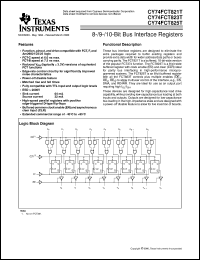 CY74FCT821ATSOC datasheet:  10-BIT BUS INTERFACE FLIP-FLOPS WITH 3-STATE OUTPUTS CY74FCT821ATSOC