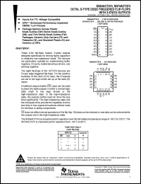 SNJ54ACT374FK datasheet:  OCTAL D-TYPE EDGE-TRIGGERED FLIP-FLOPS WITH 3-STATE OUTPUTS SNJ54ACT374FK