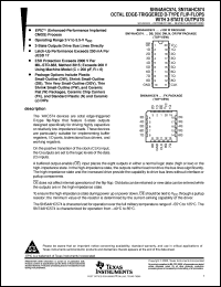 SNJ54AHC574W datasheet:  OCTAL EDGE-TRIGGERED D-TYPE FLIP-FLOPS  WITH 3-STATE OUTPUTS SNJ54AHC574W