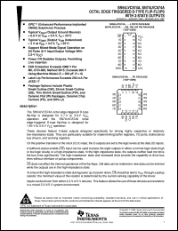 SNJ54LVC574AFK datasheet:  OCTAL EDGE-TRIGGERED D-TYPE FLIP-FLOPS WITH 3-STATE OUTPUTS SNJ54LVC574AFK