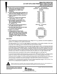 SNJ54LVT574J datasheet:  3.3V ABT OCTAL EDGE-TRIGGERED D-TYPE FLIP-FLOPS WITH 3-STATE OUTPUTS SNJ54LVT574J