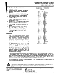 SN74ABT162823ADL datasheet:  18-BIT BUS-INTERFACE FLIP-FLOPS WITH 3-STATE OUTPUTS SN74ABT162823ADL