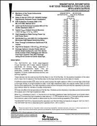 SN74ABT16374ADLR datasheet:  16-BIT EDGE-TRIGGERED D-TYPE FFLIP-FLOPS WITH 3-STATE OUTPUTS SN74ABT16374ADLR