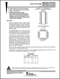 SN74AC574DWR datasheet:  OCTAL D-TYPE EDGE-TRIGGERED FLIP-FLOPS WITH 3-STATE OUTPUTS SN74AC574DWR