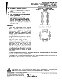 SN74ACT534DBR datasheet:  OCTAL EDGE-TRIGGERED D-TYPE FLIP-FLOPS WITH 3-STATE OUTPUTS SN74ACT534DBR