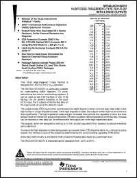 SN74ALVCH162374DLR datasheet:  16-BIT EDGE-TRIGGERED D-TYPE FLIP-FLOP WITH 3-STATE OUTPUTS SN74ALVCH162374DLR