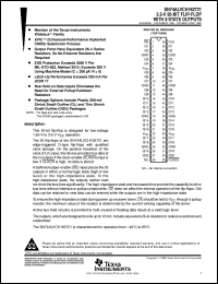 SN74ALVCH162721DLR datasheet:  3.3-V 20-BIT FLIP-FLOP WITH 3-STATE OUTPUTS SN74ALVCH162721DLR