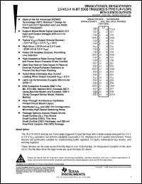 SN74ALVTH16374DL datasheet:  2.5-V/3.3-V 16-BIT EDGE-TRIGGERED D-TYPE FLIP-FLOPS WITH 3-STATE OUTPUTS SN74ALVTH16374DL