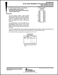 SN74AS4374BDWR datasheet:  OCTAL EDGE-TRIGGERED D-TYPE DUAL-RANK FLIP-FLOPS WITH 3-STATE OUTPUTS SN74AS4374BDWR