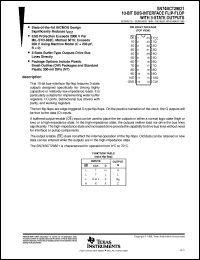 SN74BCT29821DW datasheet:  10-BIT BUS INTERFACE FLIP-FLOPS WITH 3-STATE OUTPUTS SN74BCT29821DW