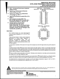 SN74LV374ADWR datasheet:  OCTAL EDGE-TRIGGERED D-TYPE FLIP-FLOPS WITH 3-STATE OUTPUTS SN74LV374ADWR