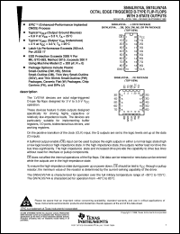 SN74LV574ADW datasheet:  OCTAL EDGE-TRIGGERED D-TYPE FLIP-FLOPS WITH 3-STATE OUTPUTS SN74LV574ADW