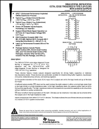 SN74LVC374AN datasheet:  OCTAL EDGE-TRIGGERED D-TYPE FLIP-FLOPS WITH 3-STATE OUTPUTS SN74LVC374AN