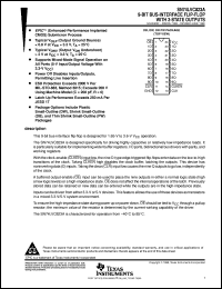 SN74LVC823ADBLE datasheet:  9-BIT BUS-INTERFACE FLIP-FLOP WITH 3-STATE OUTPUTS SN74LVC823ADBLE