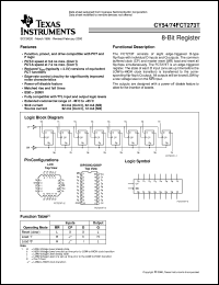 CY74FCT273ATQCT datasheet:  OCTAL D-TYPE FLIP-FLOPS WITH CLEAR CY74FCT273ATQCT