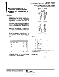 SN5470J datasheet:  AND-GATED J-K POSITIVE-EDGE-TRIGGERED FLIP-FLOPS WITH PRESET AND CLEAR SN5470J