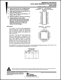 SNJ54ABT273W datasheet:  OCTAL EDGE-TRIGGERED D-TYPE FLIP-FLOPS WITH CLEAR SNJ54ABT273W