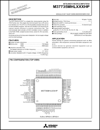 M37735MHLXXXHP datasheet: Single-chip 16-bit CMOS microcomputer M37735MHLXXXHP