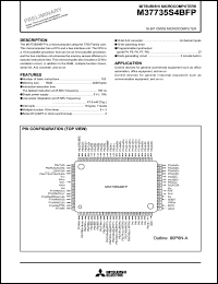 M37735S4BFP datasheet: Single-chip 16-bit CMOS microcomputer M37735S4BFP