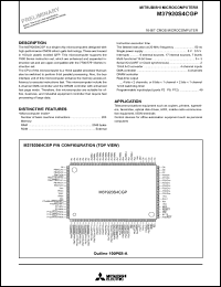 M37920S4CGP datasheet: Single-chip 16-bit CMOS microcomputer M37920S4CGP
