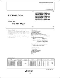 MF6128M-02AJ datasheet: 128,057,344 bytes (memory) flash drive MF6128M-02AJ