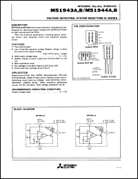 M51944A datasheet: Secam system chroma signal processor M51944A