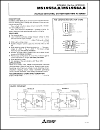 M51956BFP datasheet: Voltage detecting, system resetting IC M51956BFP