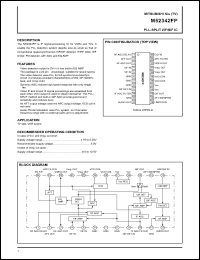 M52342FP datasheet: PLL- split VIF/SIF IC M52342FP