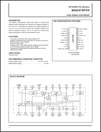 M52347FP datasheet: Sync signal processor M52347FP