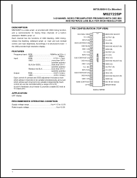 M52722SP datasheet: 3-channel video preamplifier provided with OSD mix and retrace line BLK for high-resolution M52722SP