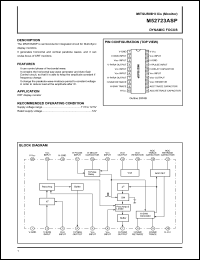 M52723ASP datasheet: Dynamic focus M52723ASP