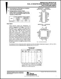 8400002FA datasheet:  DUAL J-K NEGATIVE-EDGE-TRIGGERED FLIP-FLOPS WITH CLEAR AND PRESET 8400002FA