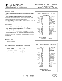 M52791SP datasheet: AV switch with I2C bus control M52791SP