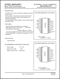 M52795SP datasheet: AV switch with I2C bus control M52795SP